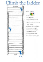 English Worksheet: Climb the ladder