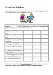 English Worksheet: Gerunds and Infinitives