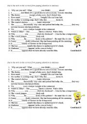 Present Simple Present Continuous with State verbs for Pre-Intermidiate students