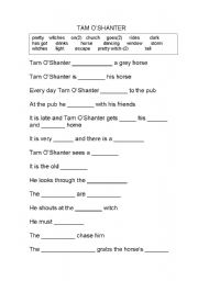 English worksheet: Tam OShanter (Robert Burns Poem)