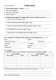English Worksheet: A Celtic Legend