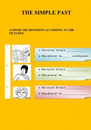English worksheet: THE SIMPLE PAST
