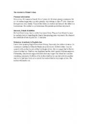 English Worksheet: pre-task of CELTYL