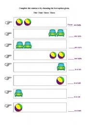 English Worksheet: demonstratives