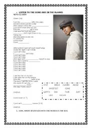 English Worksheet: CLOSER, Neyo