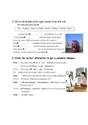 English Worksheet: dialogue 3