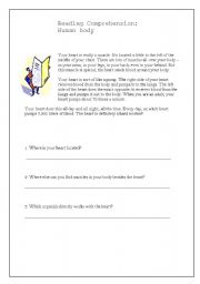 English worksheet: Reading