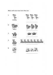 English worksheet: Singular-Plural