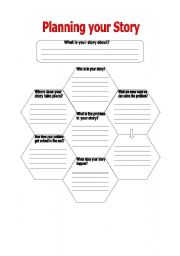 English Worksheet: Story Planner