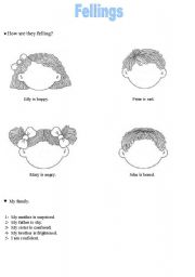 English Worksheet: feelings