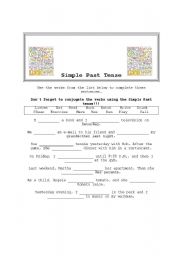 English Worksheet: Simple Past