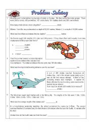 English Worksheet: Problem Solving