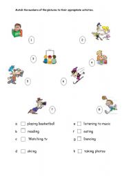 English worksheet: present continious 