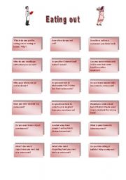 English Worksheet: Eating out