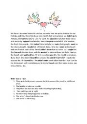 English Worksheet: past simple full lesson plan