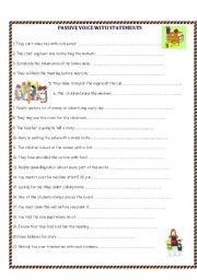 English Worksheet: PASSIVE VOICE