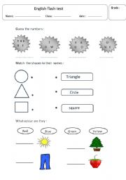 English Worksheet: TEST
