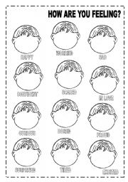 English Worksheet: FEELINGS