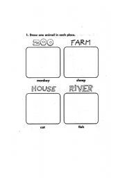 English Worksheet: Animals