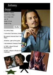 Describing people: Johnny Depp