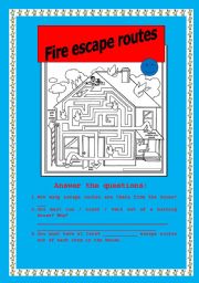 Fire escape routes