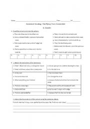 English Worksheet: the flying train committee part 6