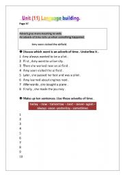 English Worksheet: macmillan unit (11)