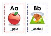 A - L Alphabet Flashcards