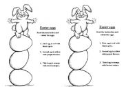 English Worksheet: Easter eggs