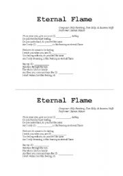 English Worksheet: Eternal flame