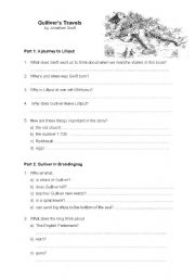 English Worksheet: Gullivers travels