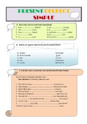 English Worksheet: PRESENT PERFECT SIMPLE