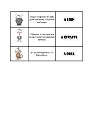 English worksheet: Wild animals