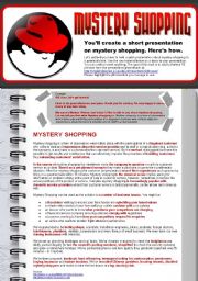 Create a Presentation on Mystery Shopping (ESP Business English for Market Researchers)