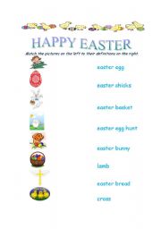 English Worksheet: HAPPY EASTER