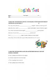 English worksheet: English Test