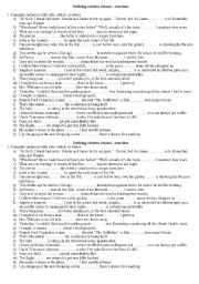 English Worksheet: Defining relative clauses