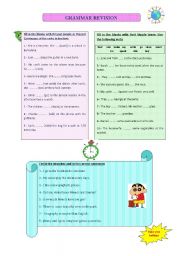 English worksheet: Grammar Revision