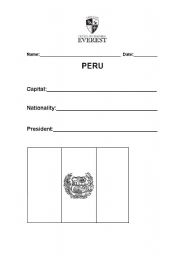 English Worksheet: countries - Peru