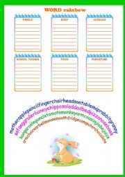 English Worksheet: VOCABULARY REVISION (ELEMENTARY )