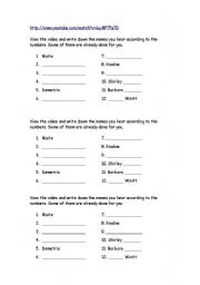 English Worksheet: Alphabet video