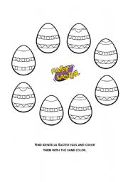 English Worksheet: Easter eggs