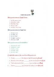 English worksheet: Lets practice passive voice!