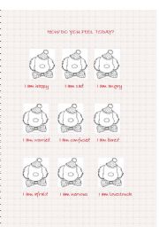 English Worksheet: feelings