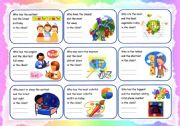 English Worksheet: conversation cards with superlatives