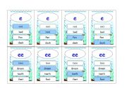 English worksheet: Practise your reading cards game