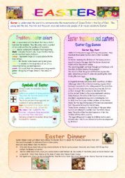 English Worksheet: Easter