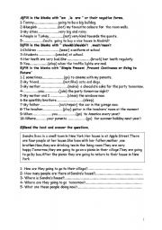English Worksheet: am is are, should shouldnt