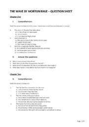 English Worksheet: Morton Rhue The Wave