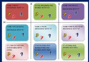 English Worksheet: MORE TRIVIAL CARDS